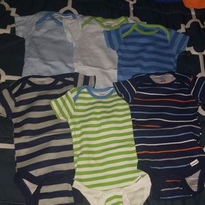 USED Baby Boy Onezies 3-6 months